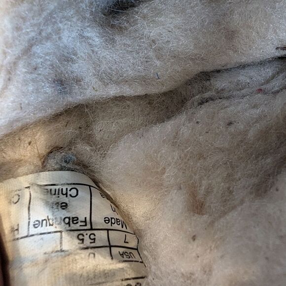 UGG Dakota Sunshine Women's Size 6 Grey Fur Inside - Picture 4 of 5